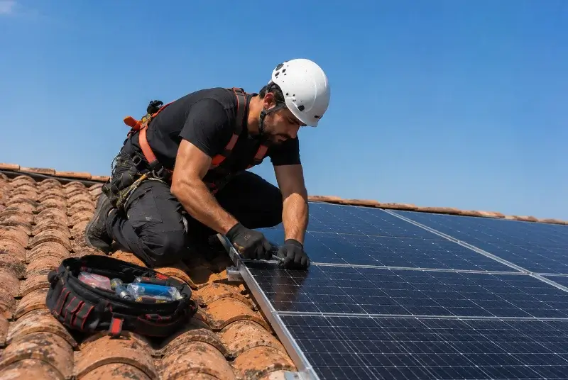 Maintenance et monitoring de panneaux solaires à Saint-Gildas-de-Rhuys