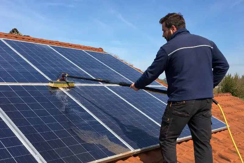 Nettoyage et entretien de panneaux solaires à Saint-Gildas-de-Rhuys